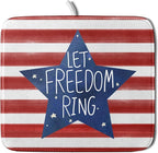 4th of July Dish Drying Mat for Kitchen Counter Patriotic Holiday Absorbent by Unknown