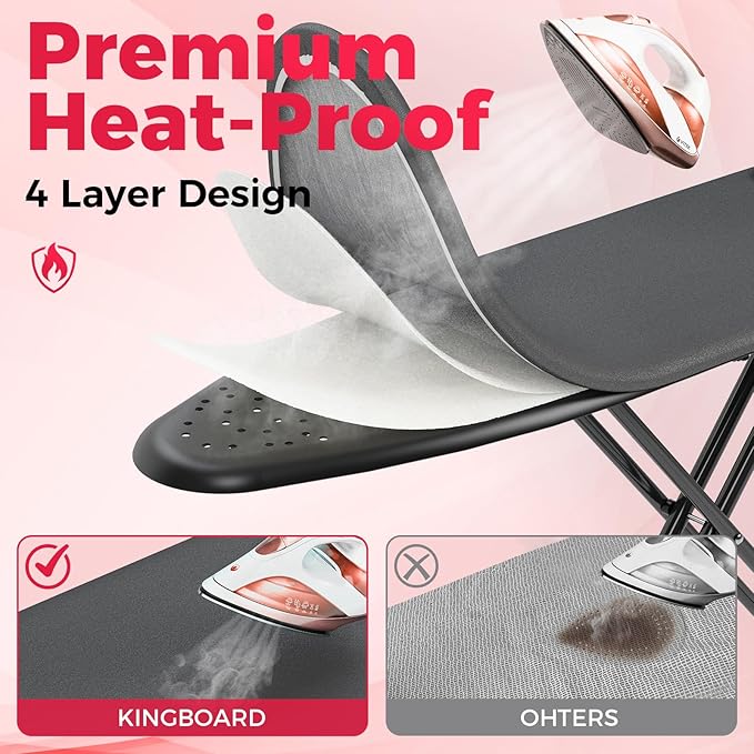 APEXCHASER Ironing Board, Compact Iron Board - Image 4