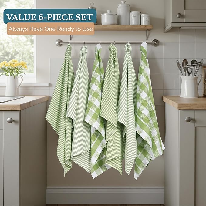 Casa Platino Kitchen Towels Cotton and Kitchen Dish Towels – Soft Cotton Set of - Image 4