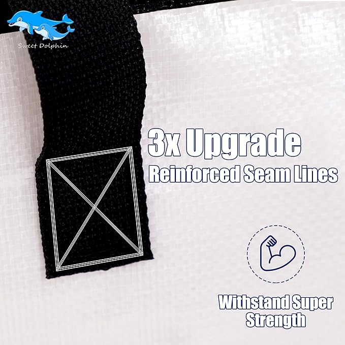 SWEET DOLPHIN 6 Pack Extra Large Moving Bags - Image 5