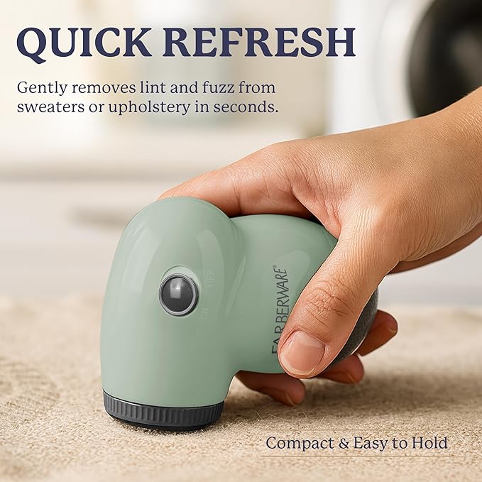 Farberware Fabric Shaver & Lint Remover Set–Battery Operated Sweater Shaver - Image 2