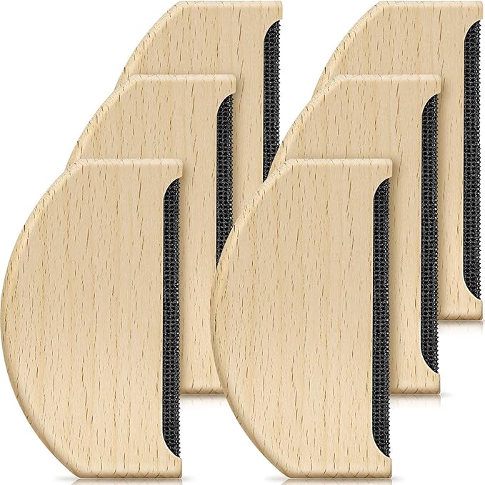 Cashmere Comb Sweater Shaver Wool Comb Wooden Pilling Remover Fuzz Fabric Lint by Boao