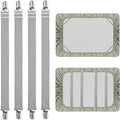 4Pcs Adjustable Bed Sheet Straps Clips, Elastic Mattress Sheet Fasteners Holder by QoeCycth