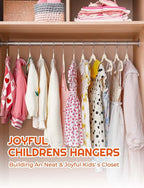 HOUSE DAY 14 Inch Kids Velvet Hangers 50 Pack, Durable Big Kid Hangers - Image 9
