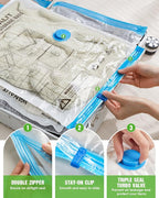 Vacuum Storage Bags for Travel, 16 Pack Vacuum Seal Bags - Image 7