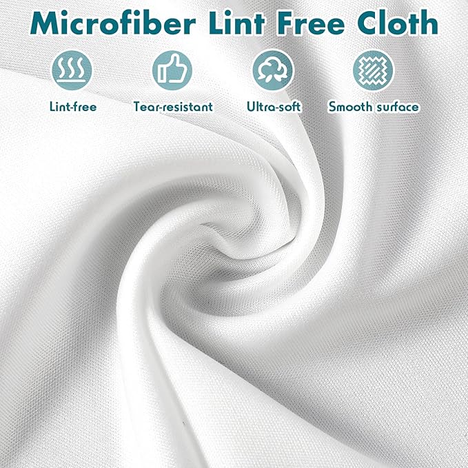 100 Pcs Cleanroom Cloth Wipes Microfiber Lint Free Cloth Disposable Clean - Image 2
