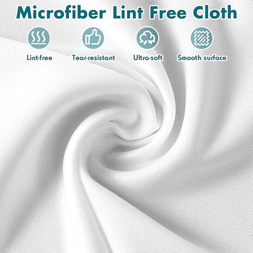 100 Pcs Cleanroom Cloth Wipes Microfiber Lint Free Cloth Disposable Clean - Image 2