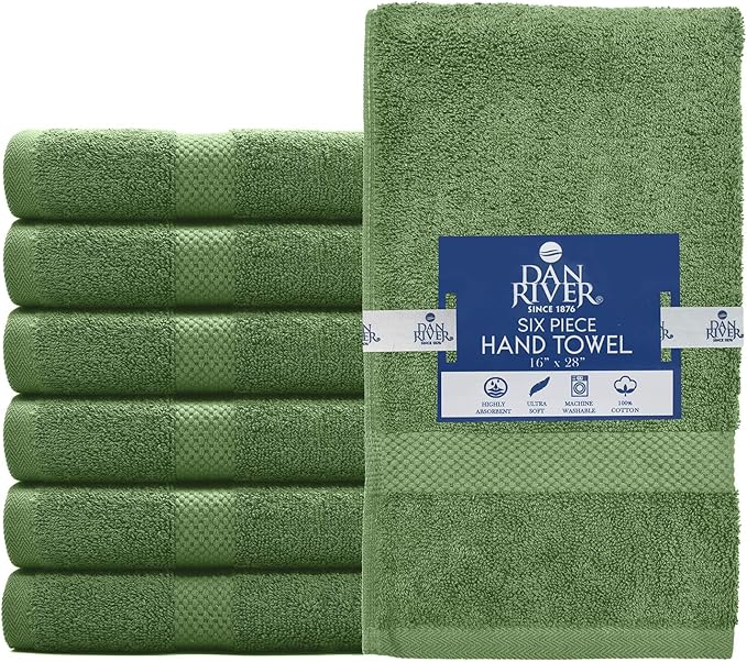 DAN RIVER Luxury Hand Towel – Soft, Quick-Drying, Premium Cotton Towel - Image 6
