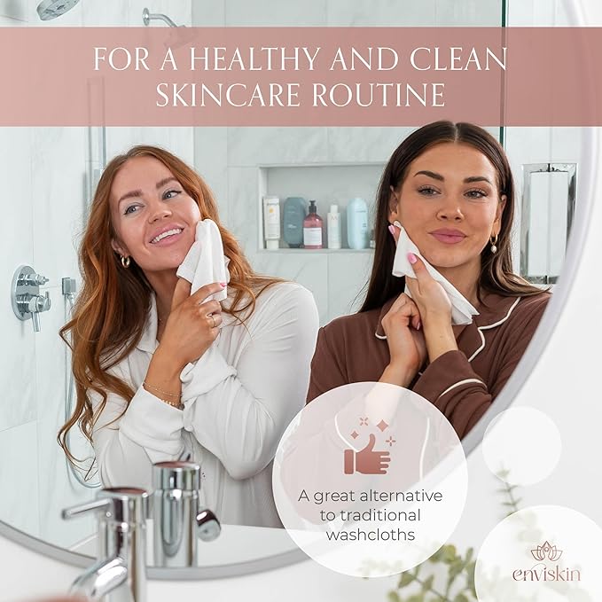 50 Disposable Face Towels Plant-Based Makeup Remover Wipes - Image 7