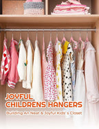 HOUSE DAY 14 Inch Kids Velvet Hangers 50 Pack, Durable Big Kids Hangers - Image 9