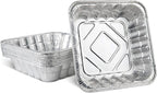 PLASTICPRO Disposable 10'' X 10'' X 3'' Inch Square Aluminum Tin Foil Baking by PLASTICPRO