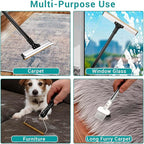 62" Carpet Rake for Pet Hair Removal – Adjustable Carpet Broom & Rug Rake - Image 4