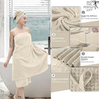 Extra Large Bath Towel Set of 4, Oversized Bath Sheet Super Soft Highly - Image 3