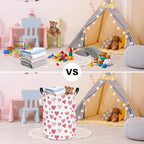 FANKANG Storage Basket, Nursery Hamper Canvas Laundry Basket Foldable - Image 7