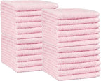 Amazon Basics face Towels for Bathroom, 100% Cotton Extra Absorbent washcloth by AmazonBasics