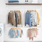 STORAGE MANIAC Hanging Closet Rod, Adjustable Width and Height Closet Hanging - Image 7