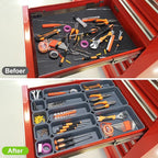 KeFanta 42 Pack Tool Box Organizer Tool Tray Dividers, Rolling Tool Chest Cart - Image 2