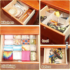 Vesici 80 Pcs Drawer Dividers Adjustable Plastic Organizer DIY Separators - Image 7