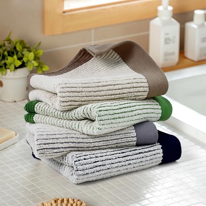 Cleanbear Hand Towels for Bathroom, Ultra-Soft 100% Cotton Hand Towels - Image 7