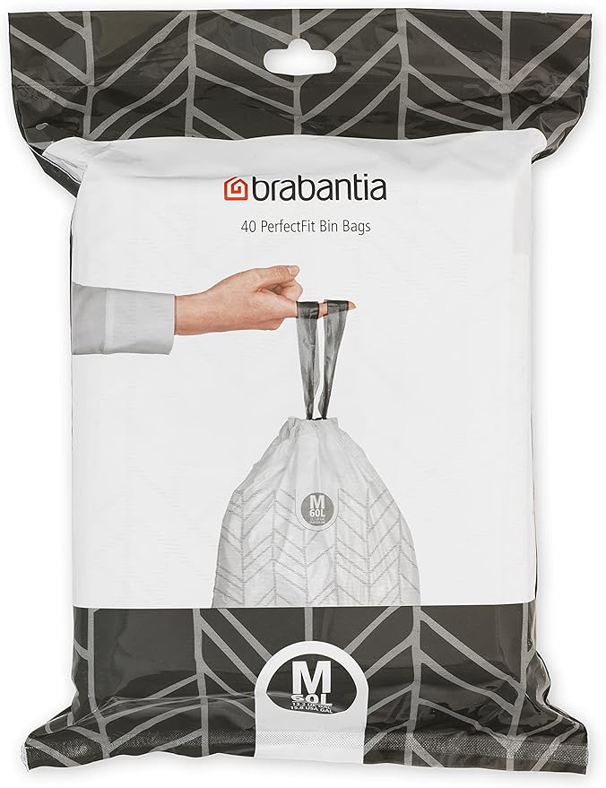 Brabantia PerfectFit Trash Bags Thick Plastic Trash Can Liners by BrabantiaUSA