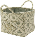 Quilted Fabric Storage Basket by Unknown