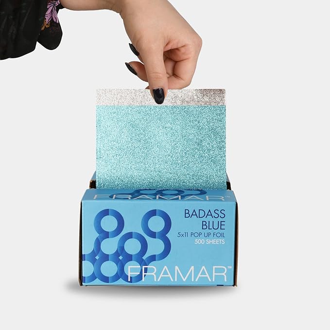 Framar Blue Pop Up Hair Foil, Aluminum Foil Sheets, Hair Foils - Image 2