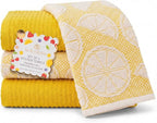 MosJos Kitchen Towels Set of 4 Premium Hand Towels 18 x 28 Inch Large Tea Towels by MosJos