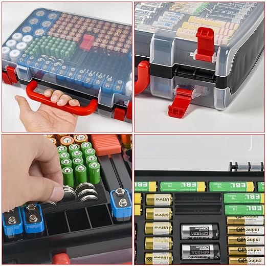 Double-Sided Battery Storage Organizer Case - Image 4