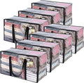 Vieshful 7 Pack Clear Comforter Storage Bag, 60L Clothes Storage Bag by Vieshful