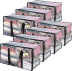 Vieshful 7 Pack Clear Comforter Storage Bag, 60L Clothes Storage Bag by Vieshful