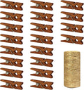 Mini Natural Wooden Clothespins by Millennial+Essentials