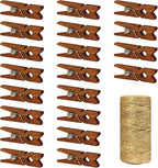 Mini Natural Wooden Clothespins by Millennial+Essentials