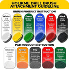 Holikme 11 Piece Drill Brush Attachment Set Scouring Pads Power Scrubber Brush - Image 7