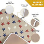 Patriotic July of 4th Blue Red White Star Dish Drying Mat - Image 4