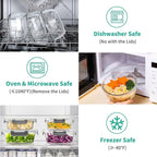 34pcs Glass Food Storage Containers - Image 4