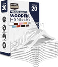 Utopia Home Premium Wooden Hangers 20 Pack by UTOPIAHOME