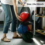 Frienda 6 Pieces Mesh Stuff Sack, 11 x 15 Inch Durable Nylon Drawstring Laundry - Image 6