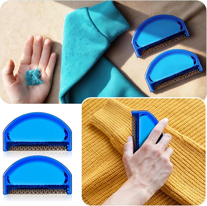 Boao 4 Pieces Sweater Combs to Remove Pilling Sweater Defuzzer Multi-Fabric - Image 3