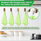 FIXSMITH Sage Green Microfiber Cleaning Cloth -Pack of 8, Highly Absorbent - Image 4
