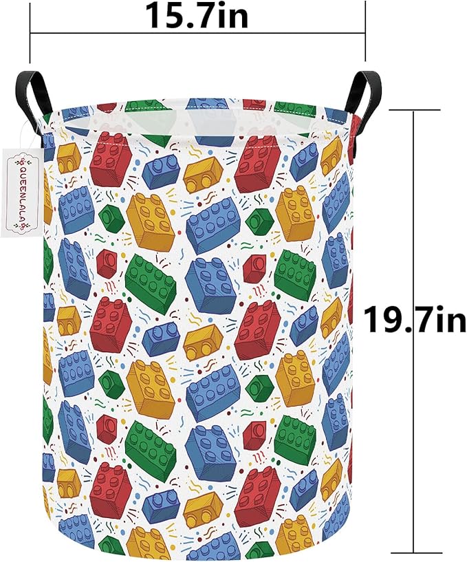 QUEENLALA Large Storage Basket, Laundry Hamper/Bathroom/Home Decor/Collapsible - Image 2