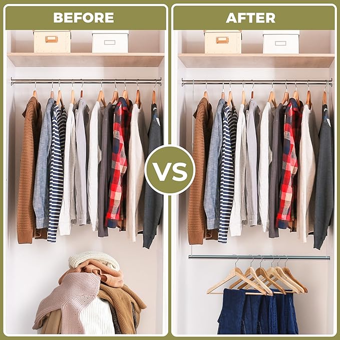 Hanging Closet Rod, 17-29In Adjustable Width and Up to 37In Height Adjustable - Image 5