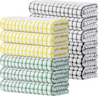 Kitinjoy Cotton 12 Pack Terry Kitchen Towels, 16 x 25 Inches Super Soft and by Kitinjoy