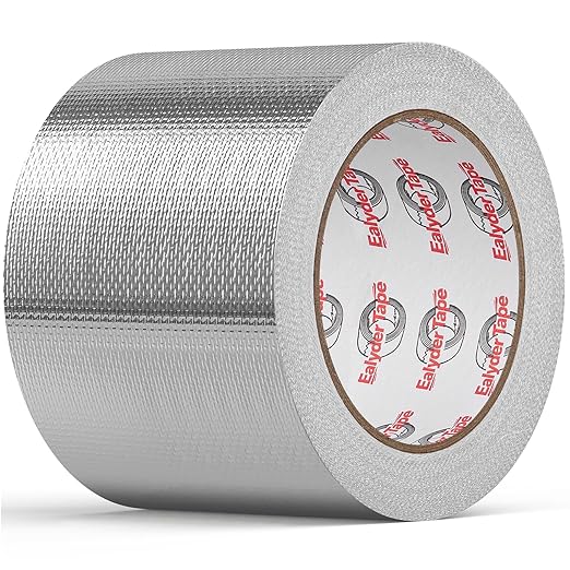 4in x 82ft Adhesive Aluminum Foil Heat Shield Tape, Fiberglass Thermal by Unknown
