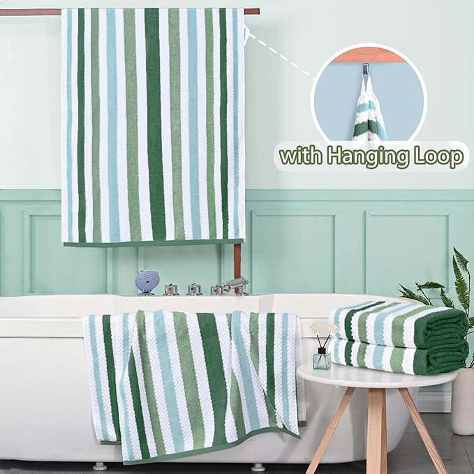Striped Bath Towels - Image 5