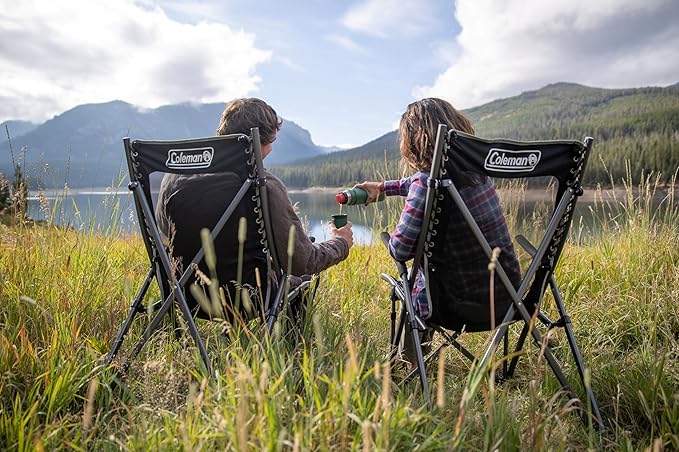 Coleman Comfortsmart Portable Suspension Chair, Ultra-Comfortable Outdoor Camping Chair with Drink Holder & Carry Bag, Supports up to 300lbs, Great for Camping, Tailgating, Firepits, Patio, & More - Image 5