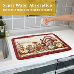 Giwawa Rustic Turkey Dish Drying Mat - Image 7