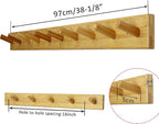 WEBI Coat Rack Wall Mounted, 10 Hooks, Peg Rail Hat Hooks - Image 4