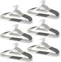 60 Pack Heavy Duty Plastic Hangers, Non Slip Clothes Hangers by MLKJHHI