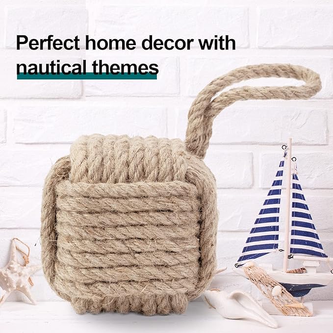 Marwood Rope Knot Door Stops Decorative Nautical Door Stopper Handmade - Image 6