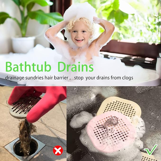 Drain Cover Hair Catcher Drain Plug Hair Stopper Drain Protector - Image 2
